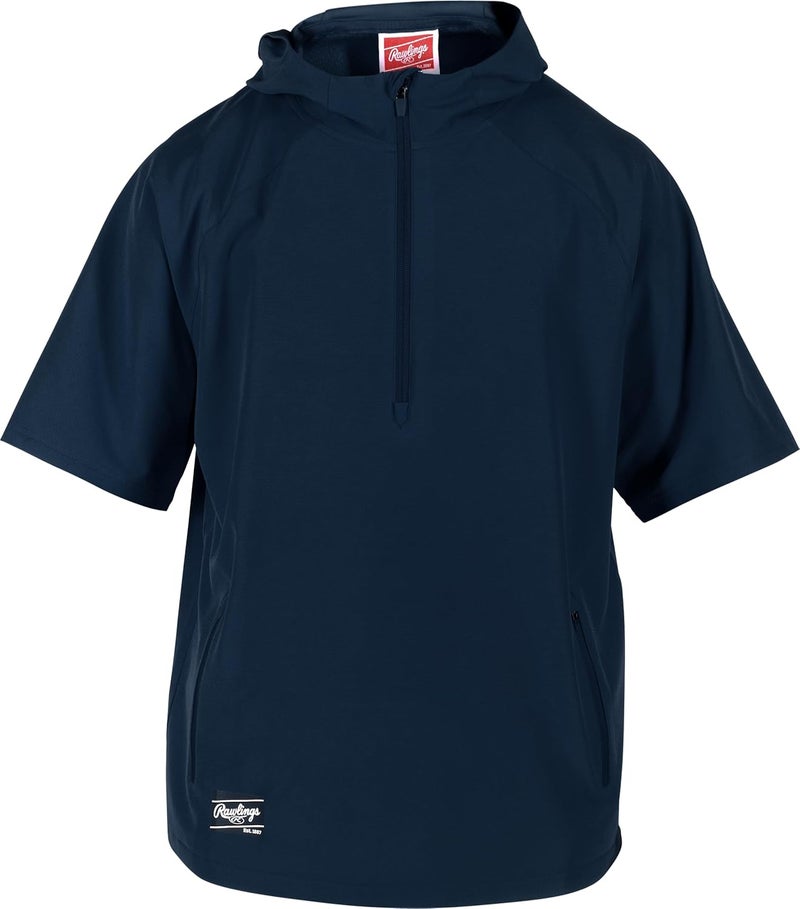 Rawlings Boys | Colorsync Short Sleeve Hooded Cage Jacket | Youth Sizes | Multiple Colors - Image 2